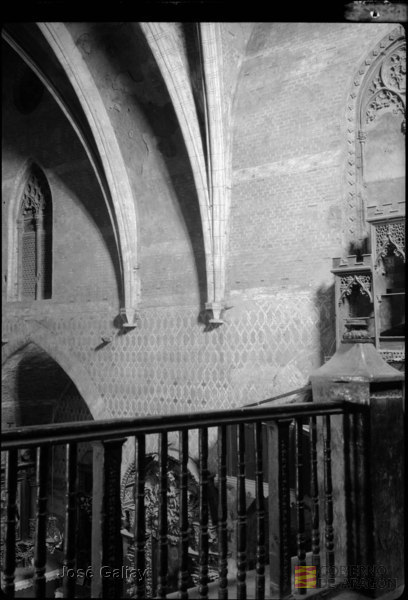Torralba de Ribota (Zaragoza). Iglesia parroquial de San Félix. Nave con decoración mudéjar. José Galiay Sarañana